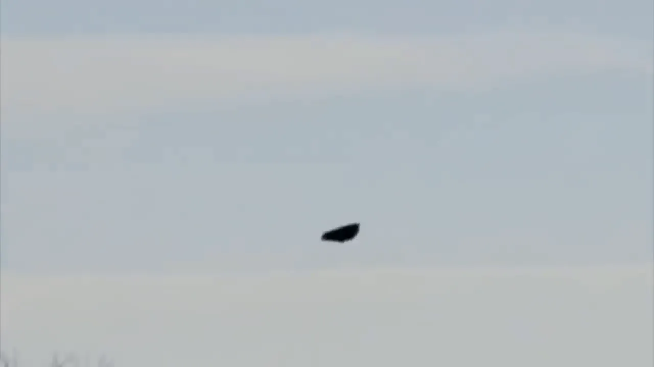 Eyewitnesses observing the mysterious object - Youtube Screenshot object flying over West Michigan