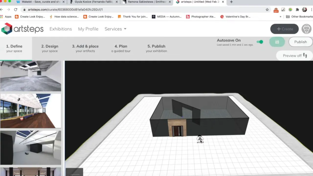 Spostamento dell'icona di start vicino alla porta d'ingresso