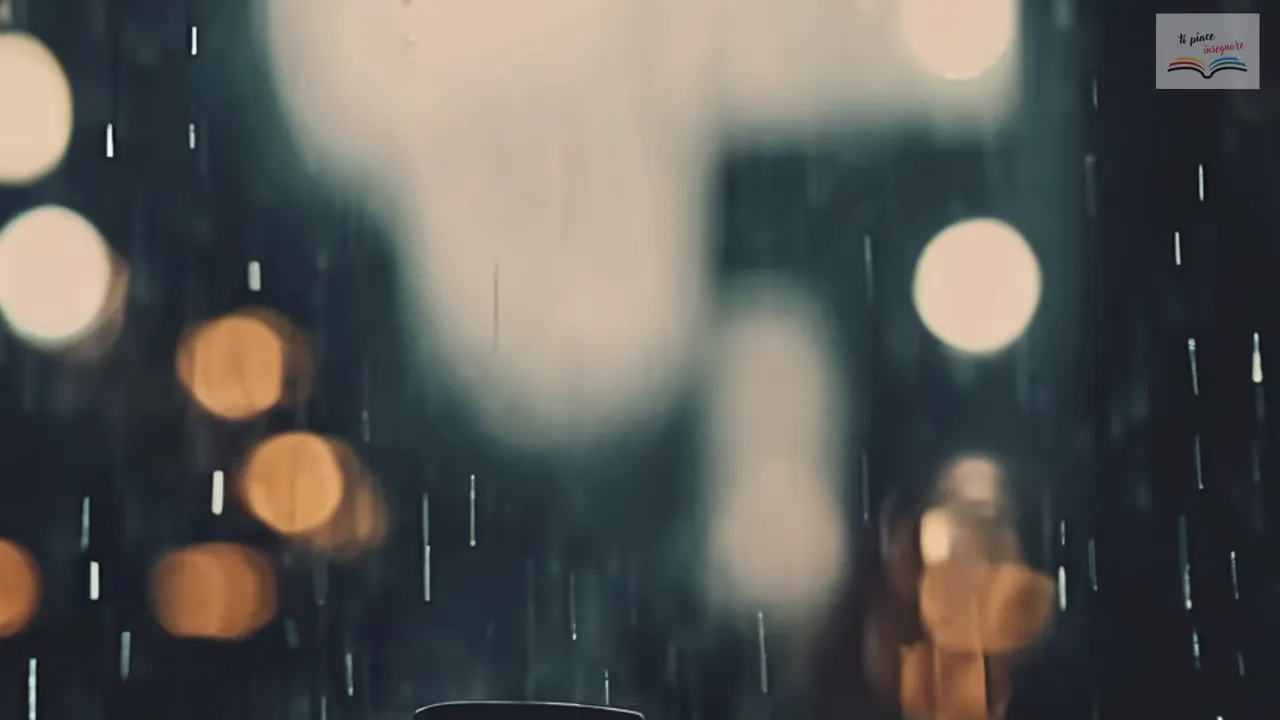 Descrizione dell'esperienza immersiva: rumore di pioggia e movimenti