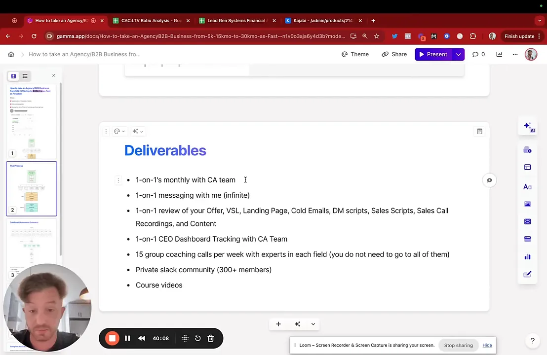 Tracking business metrics