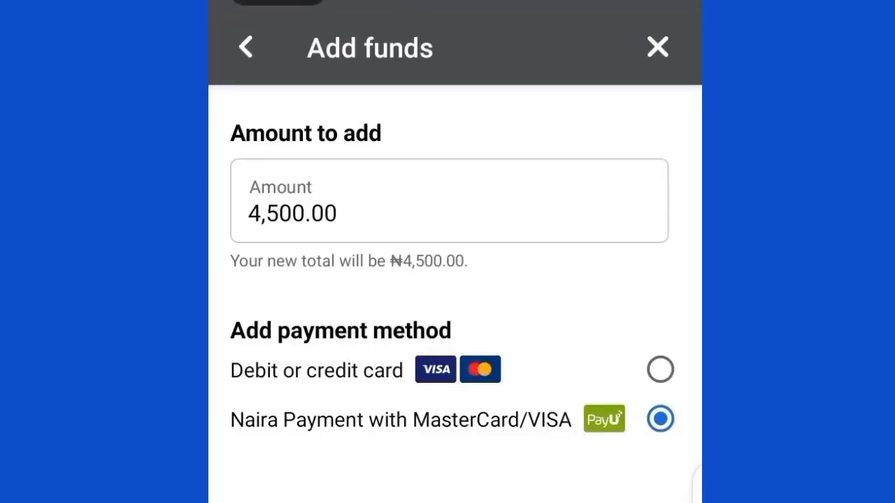 Funding Ad Account