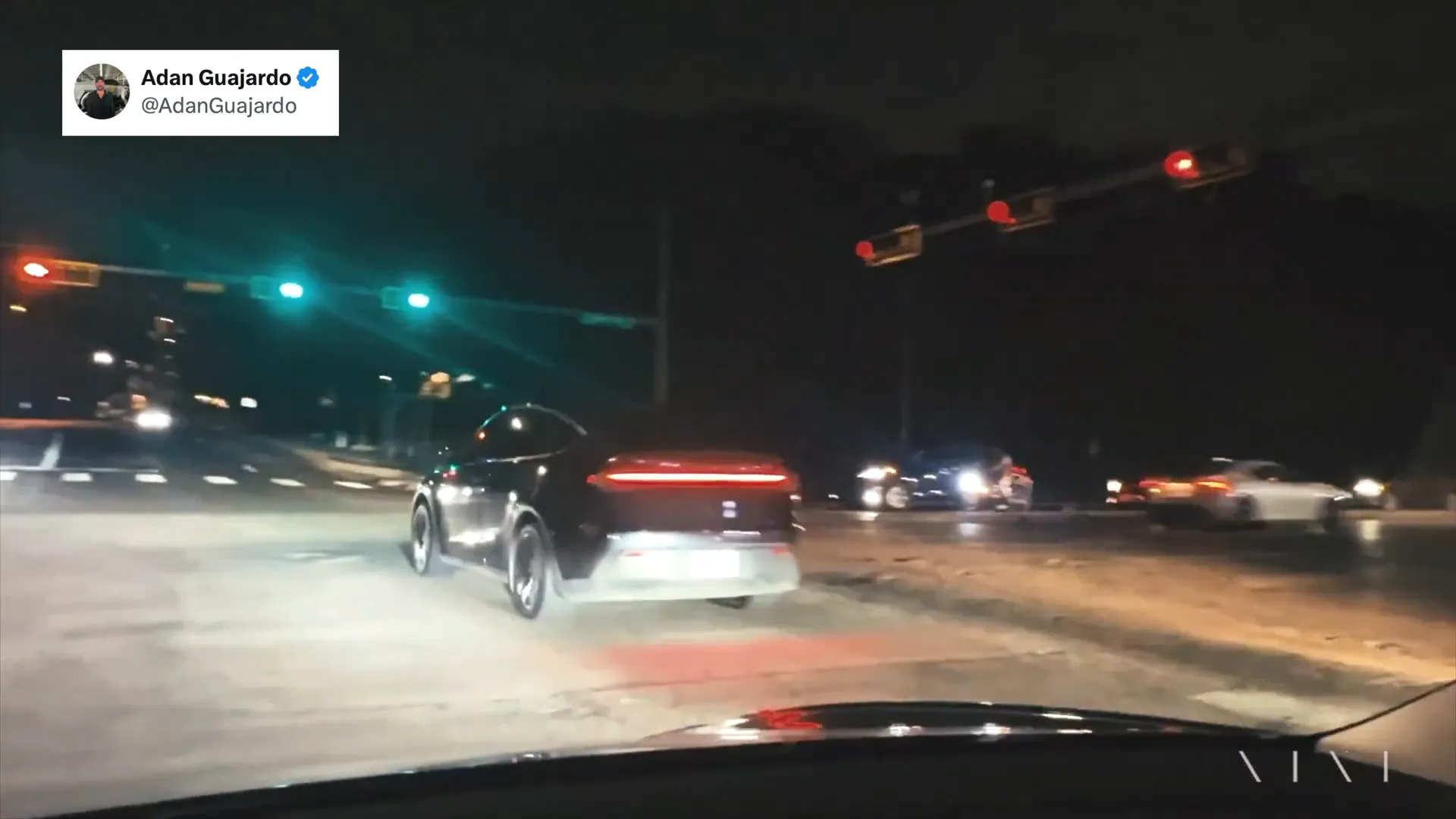 Tesla FSD operating without driver intervention