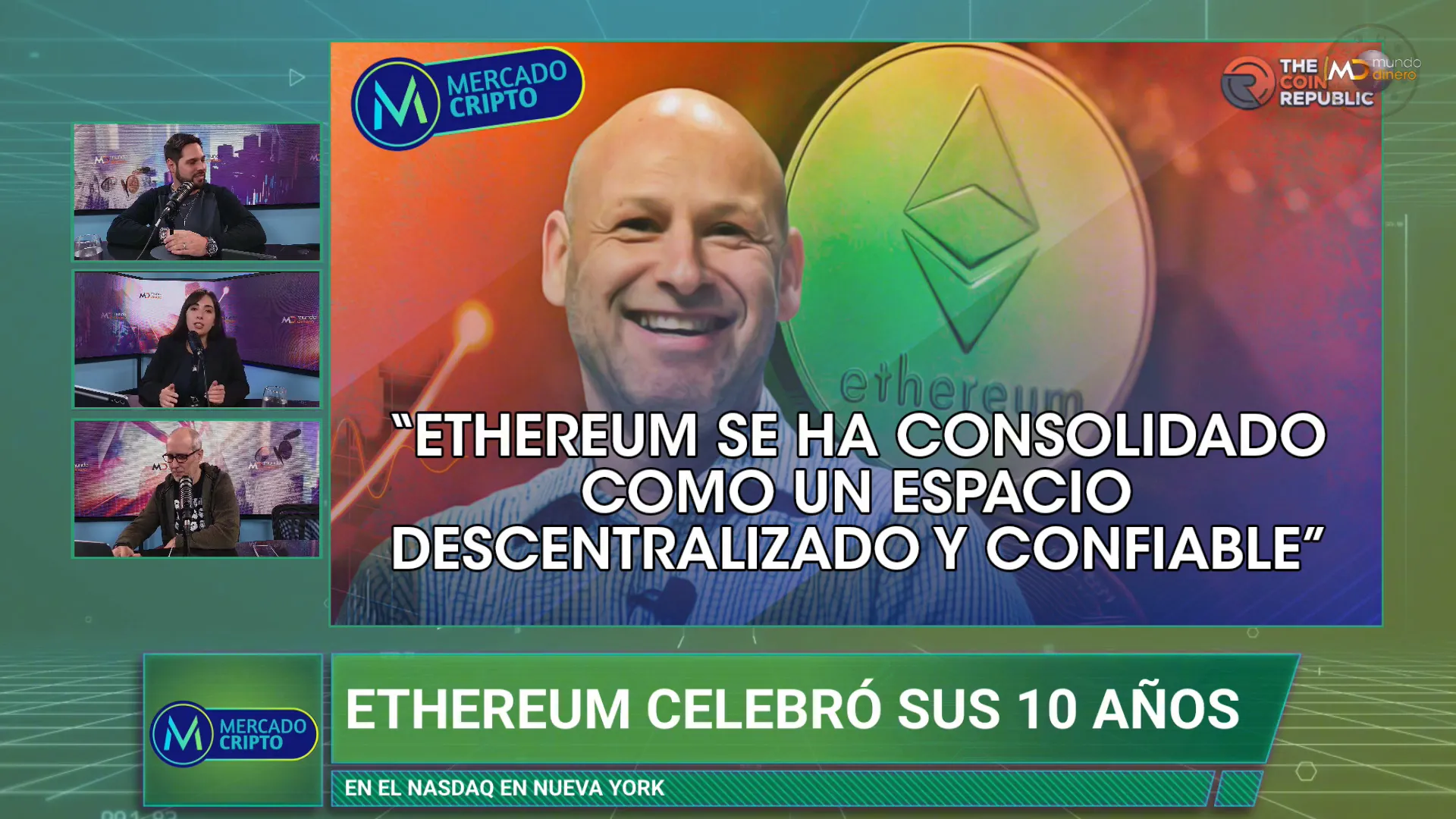 El Nasdaq como escenario del festejo por los 10 aos de Ethereum