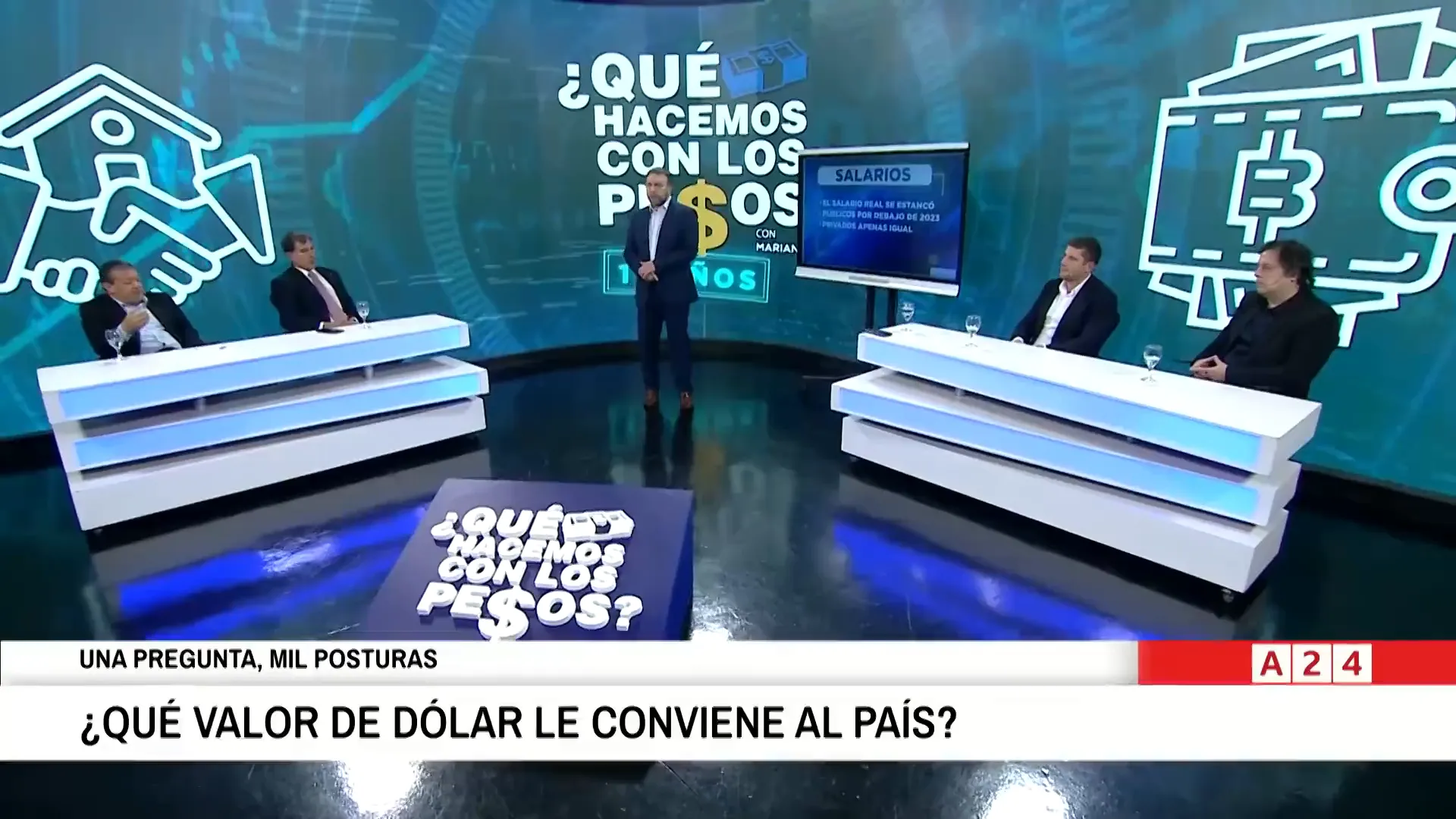 Grfico conceptual: reservas, riesgo pas y tasas