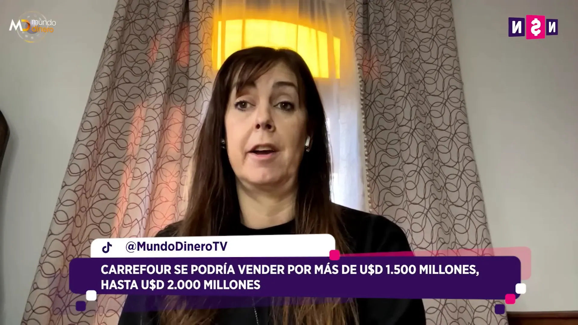 Pantalla con cifras de valuacin: 1.500 a 2.000 millones de dlares