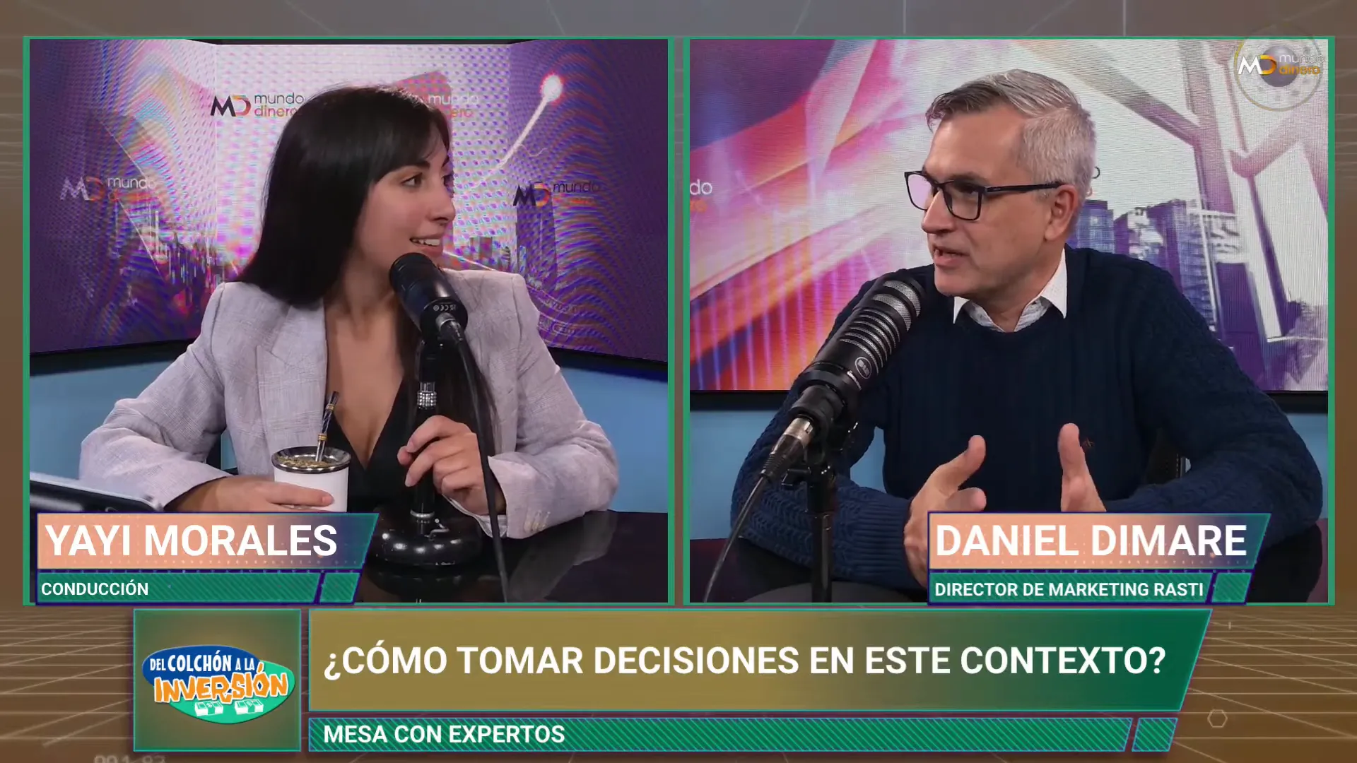 Daniel Di Mari contando la historia de Juguetes Rusti