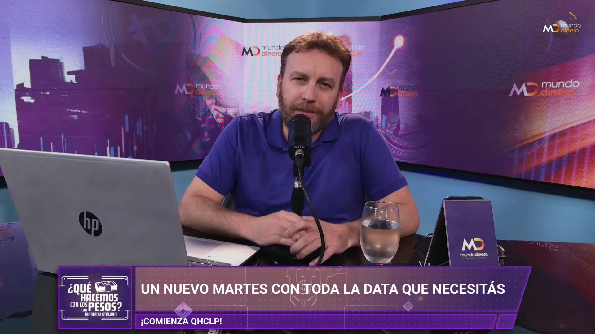 Inicio de la emisin con Mariano Tlora presentando el programa