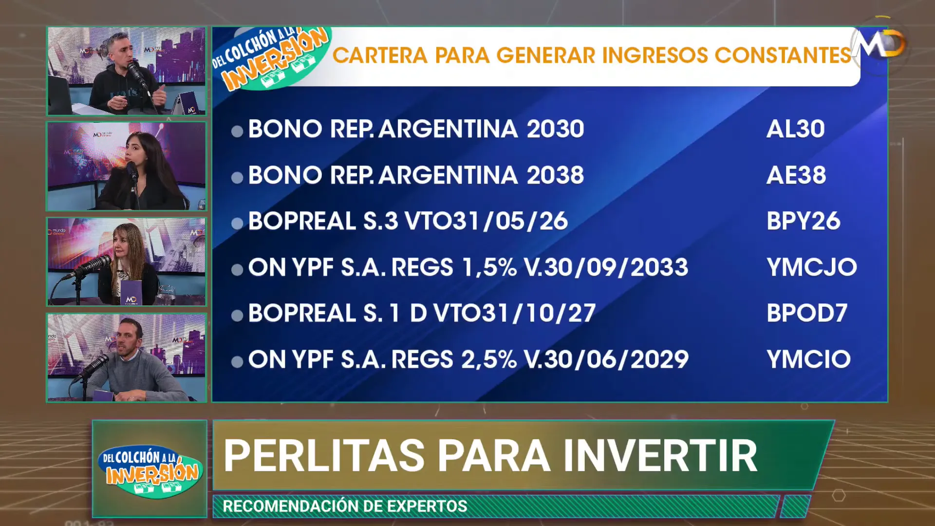 Cartera conservadora para objetivos a 10 aos con bonos y obligaciones negociables