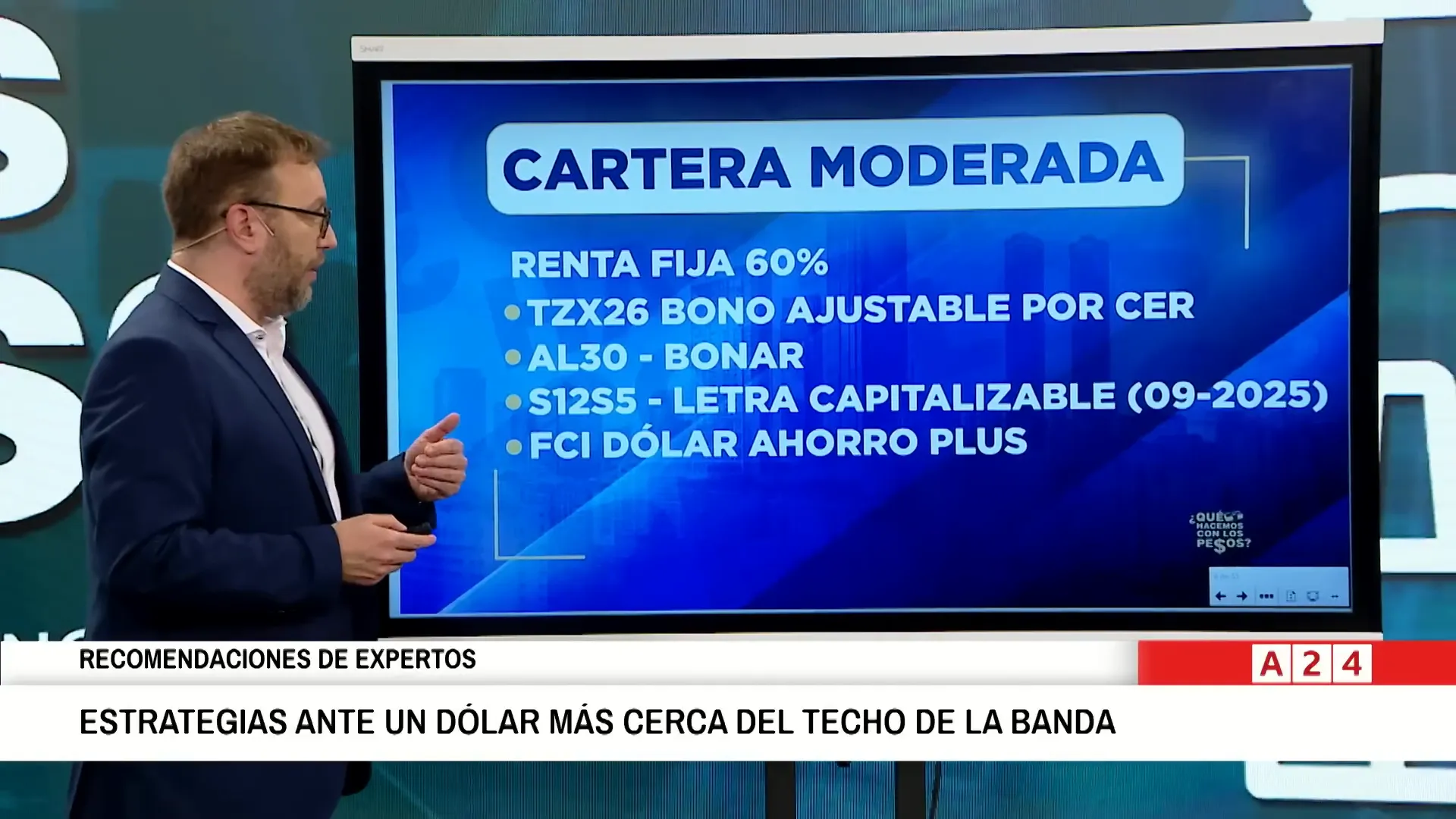 Presentacin de la cartera 60-40 con instrumentos en renta fija y renta variable