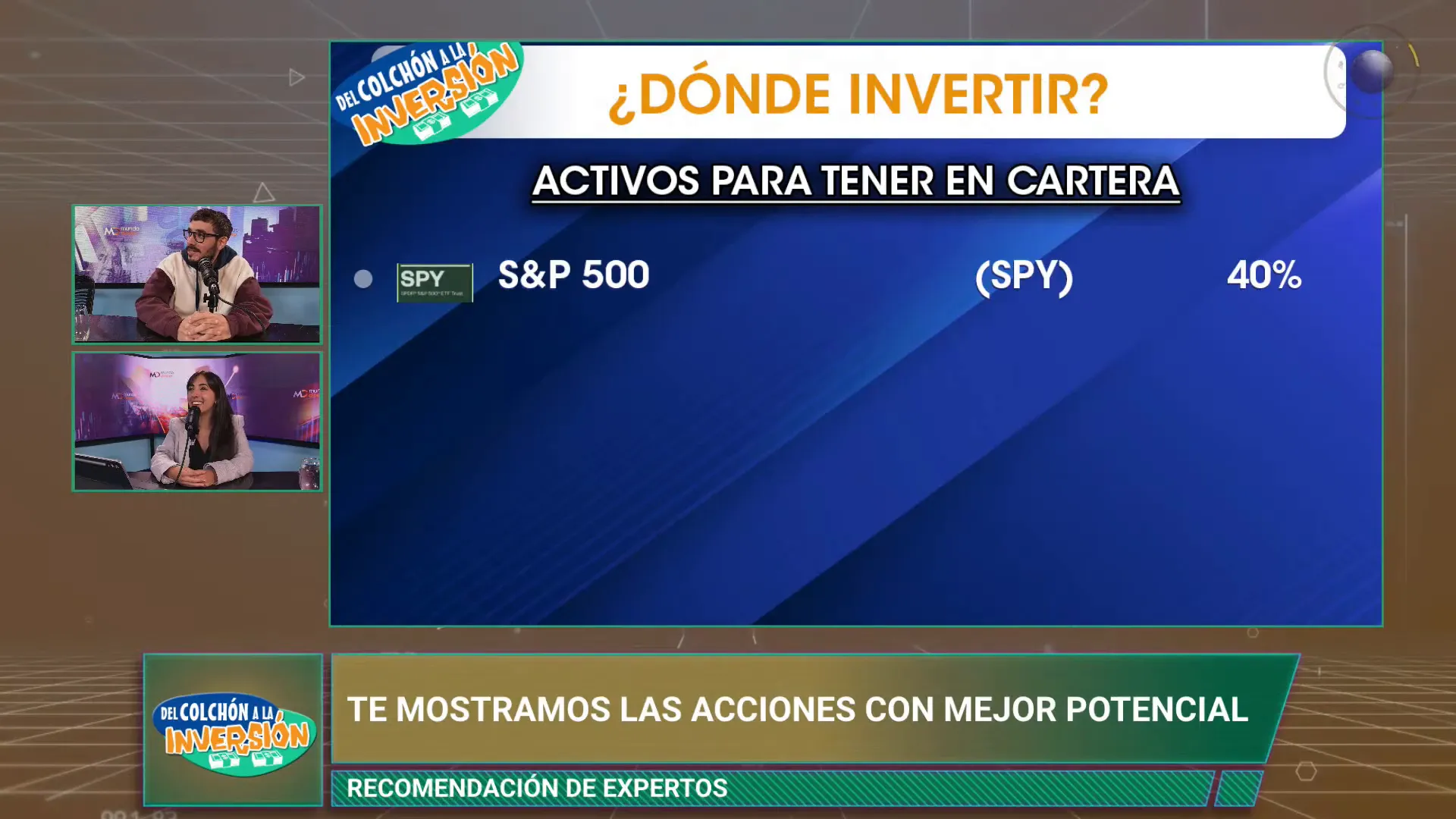 Presentacin del SP 500 como activo recomendado
