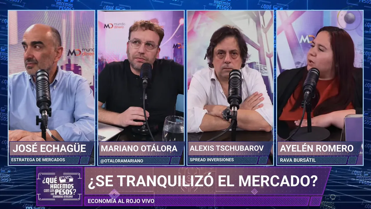 Panel analizando la reaccin del mercado tras el discurso presidencial