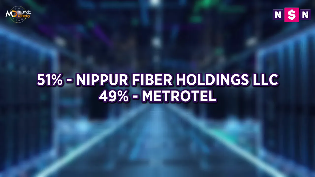 Placa con la participaci�n de Nippur Fiber Holdings del 51% y Metrotel del 49%