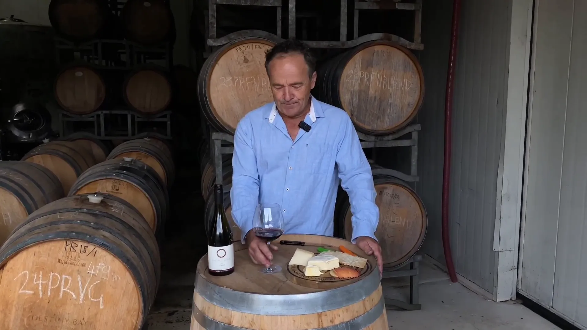 Pouring the 2020 Estate Syrah