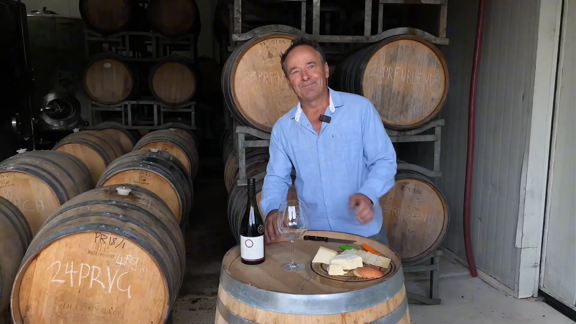 David discussing the history of Syrah in New Zealand