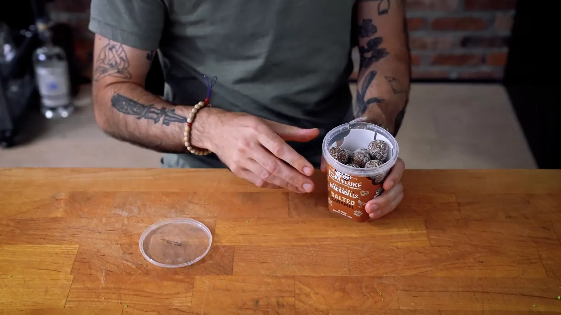 can of dolmas opened on table