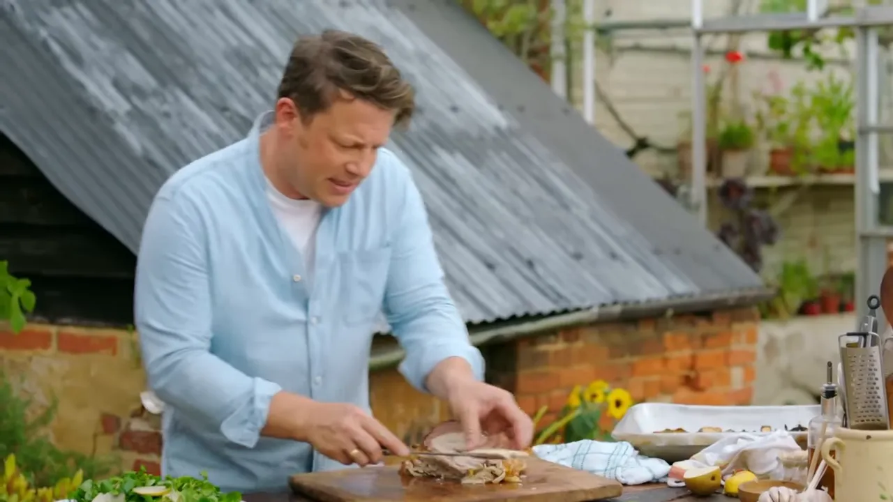 Juicy cross-section of stuffed chicken breast