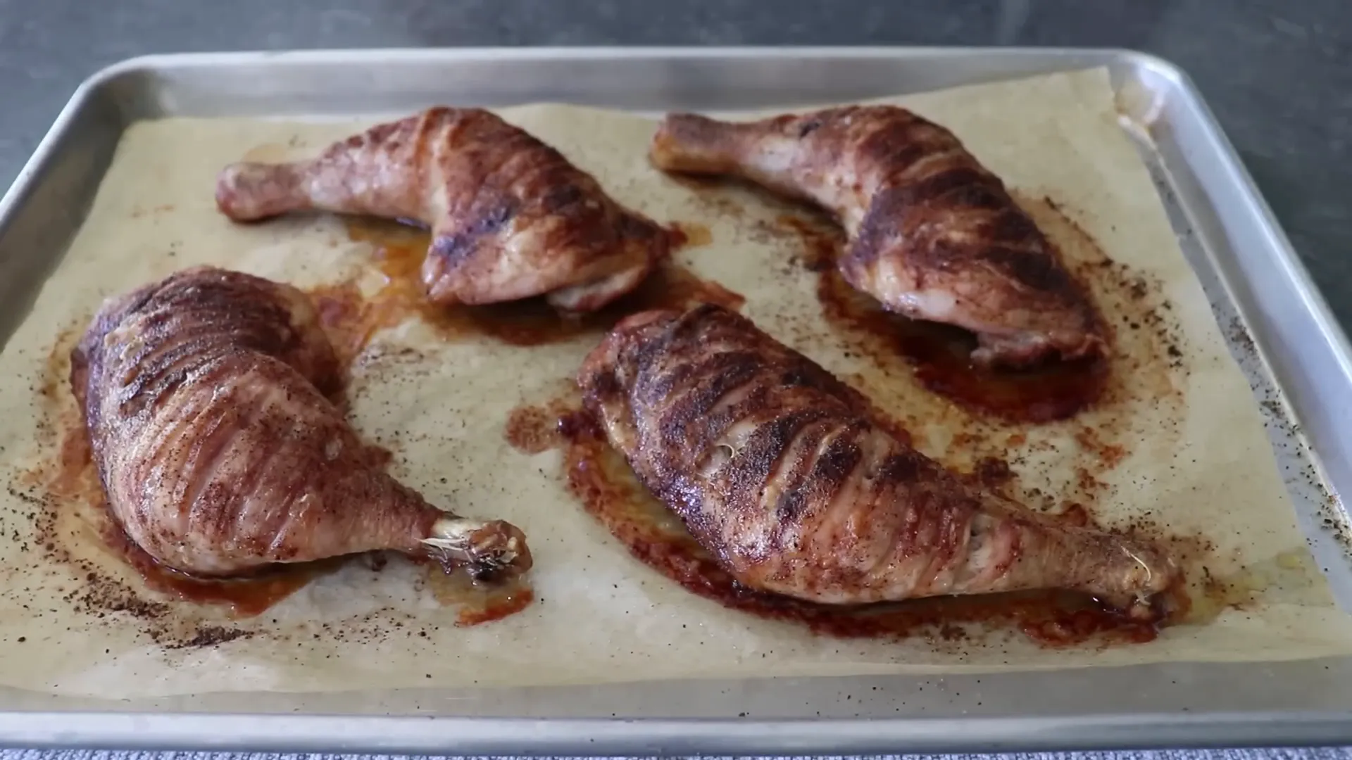 Roasted tiger chicken with crispy skin