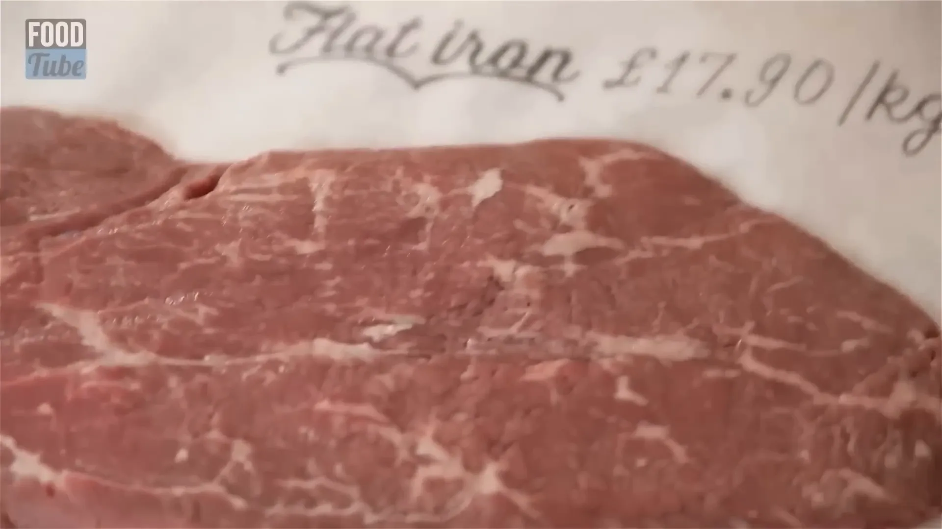 Feather blade steak with marbling