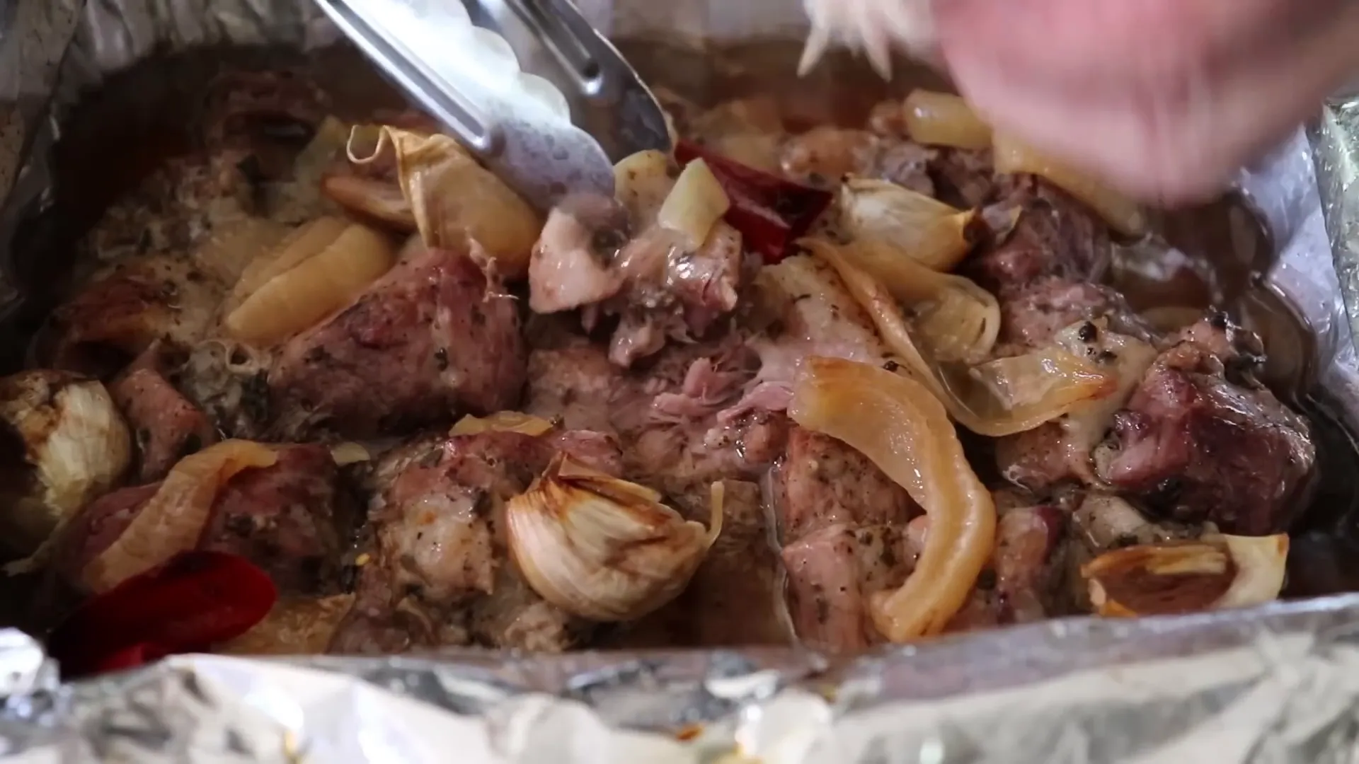 Tender campfire carnitas falling apart ready to serve