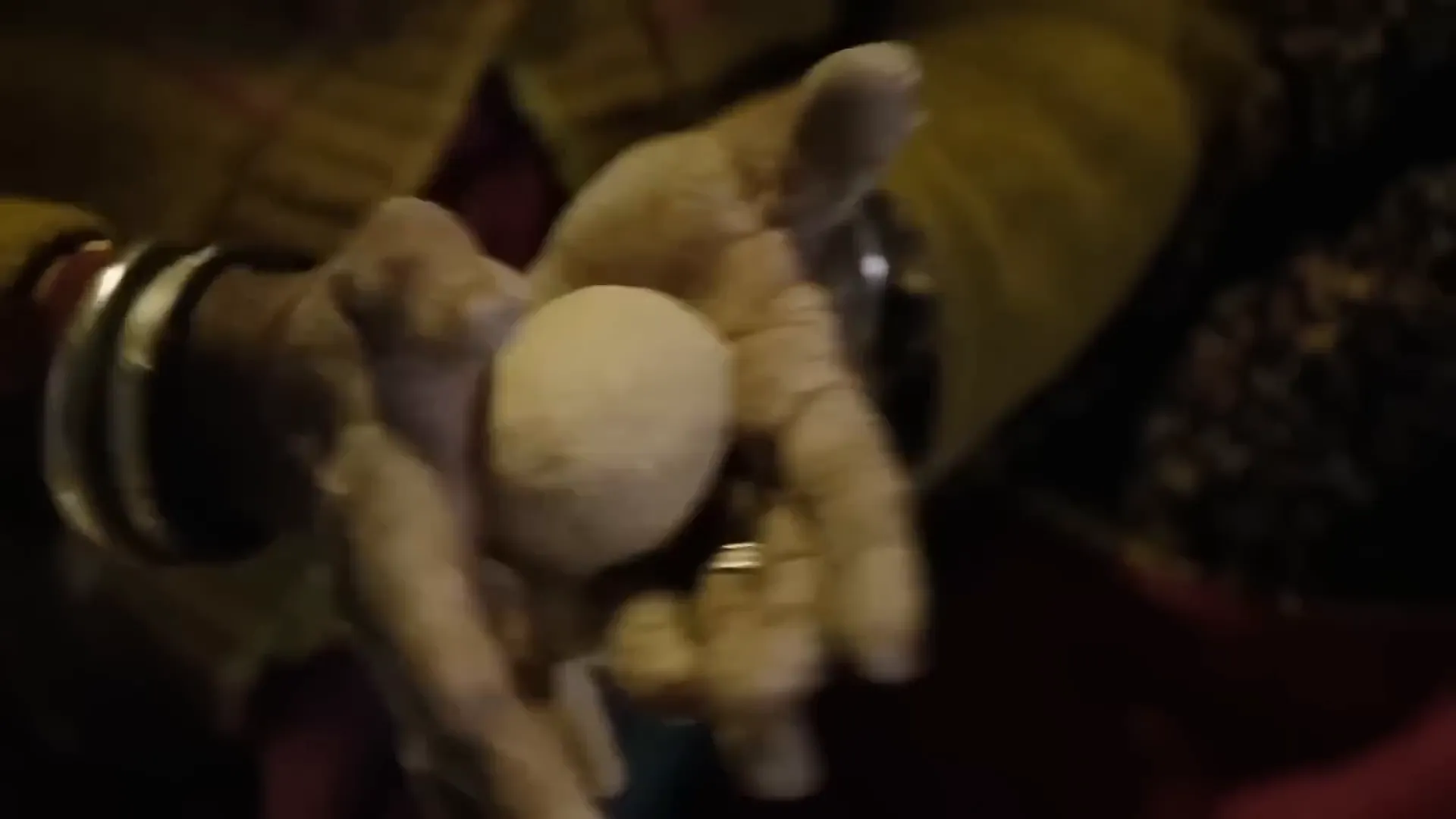 Making Bati Dal bread dough and baking in coals