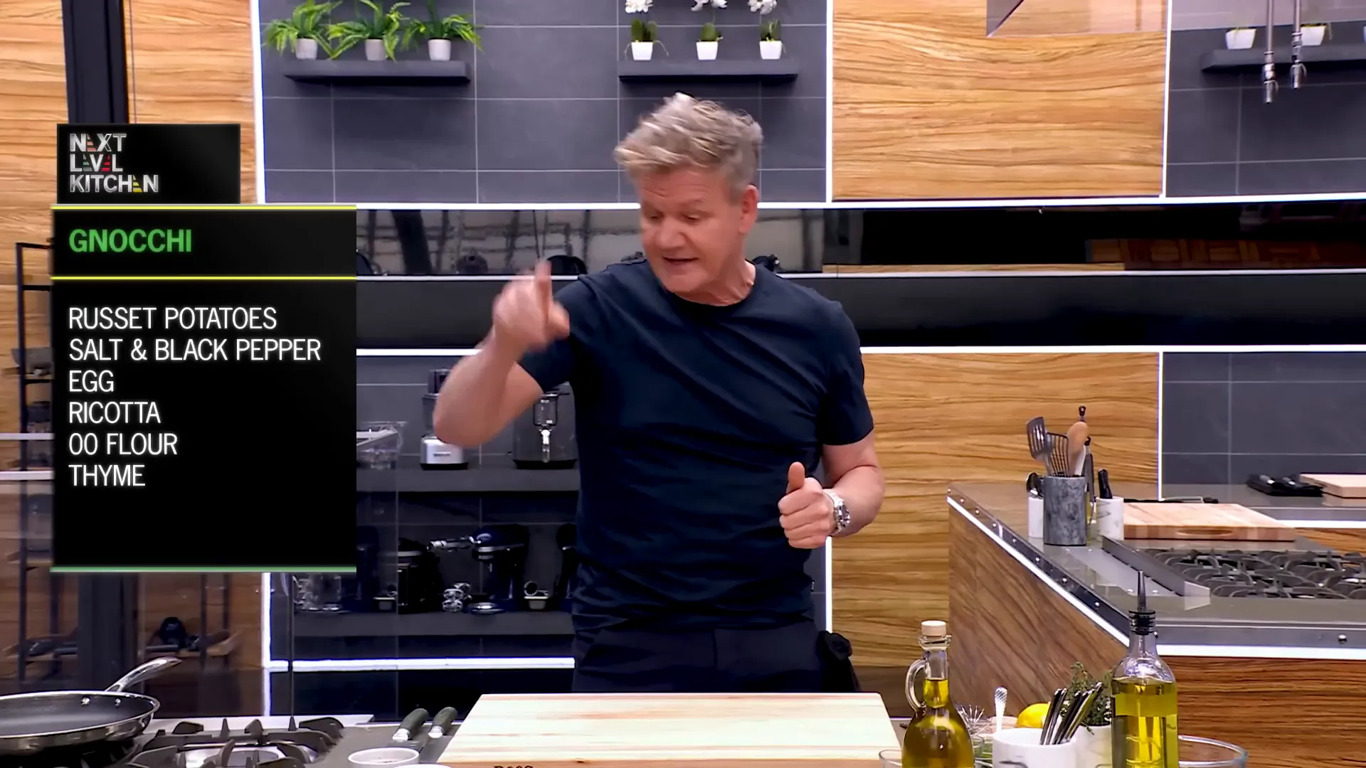 Gordon announces gnocchi recipe