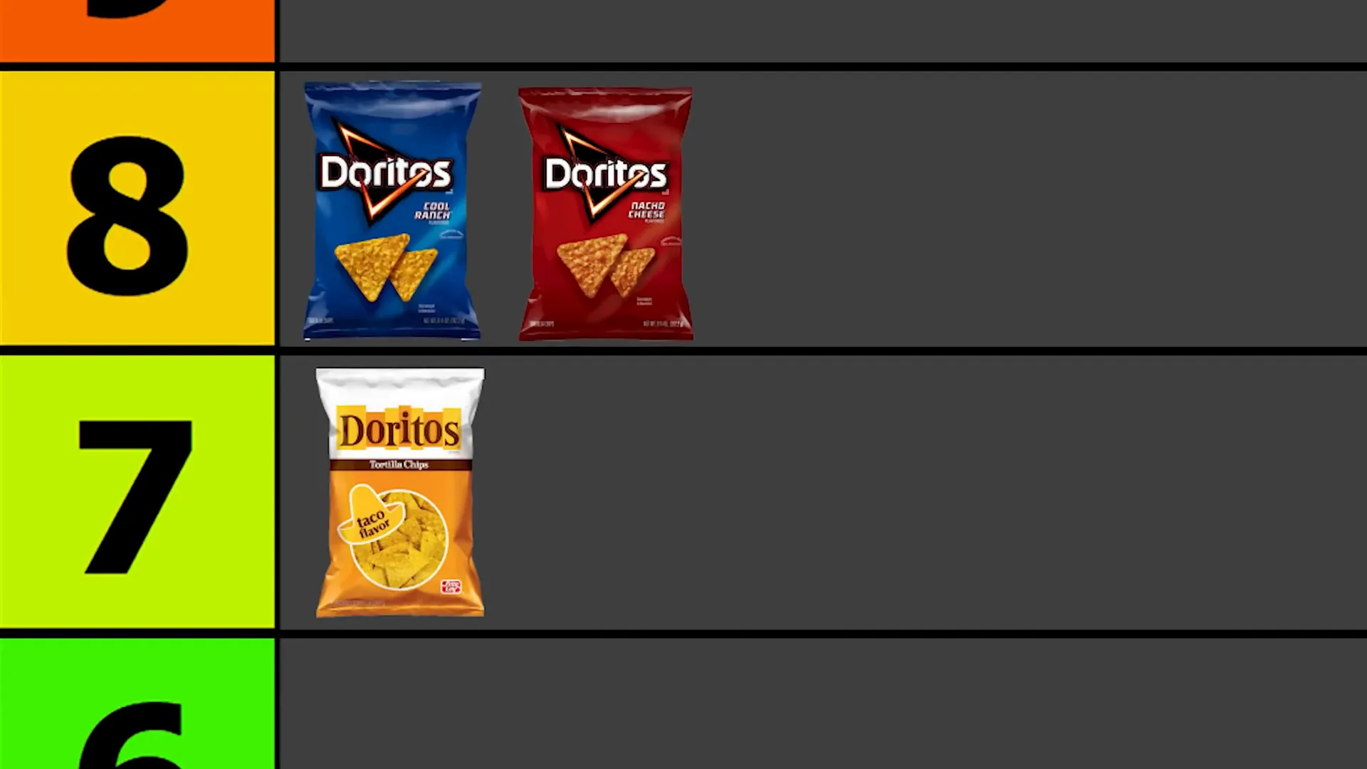 Vintage taco flavor Doritos with old branding
