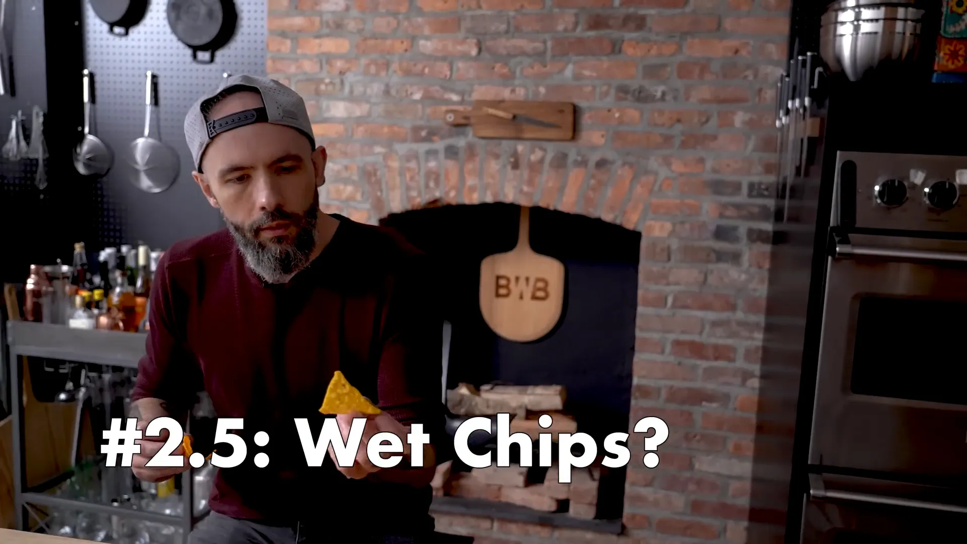 Rinsed Nacho Cheesier Doritos showing seasoning difference