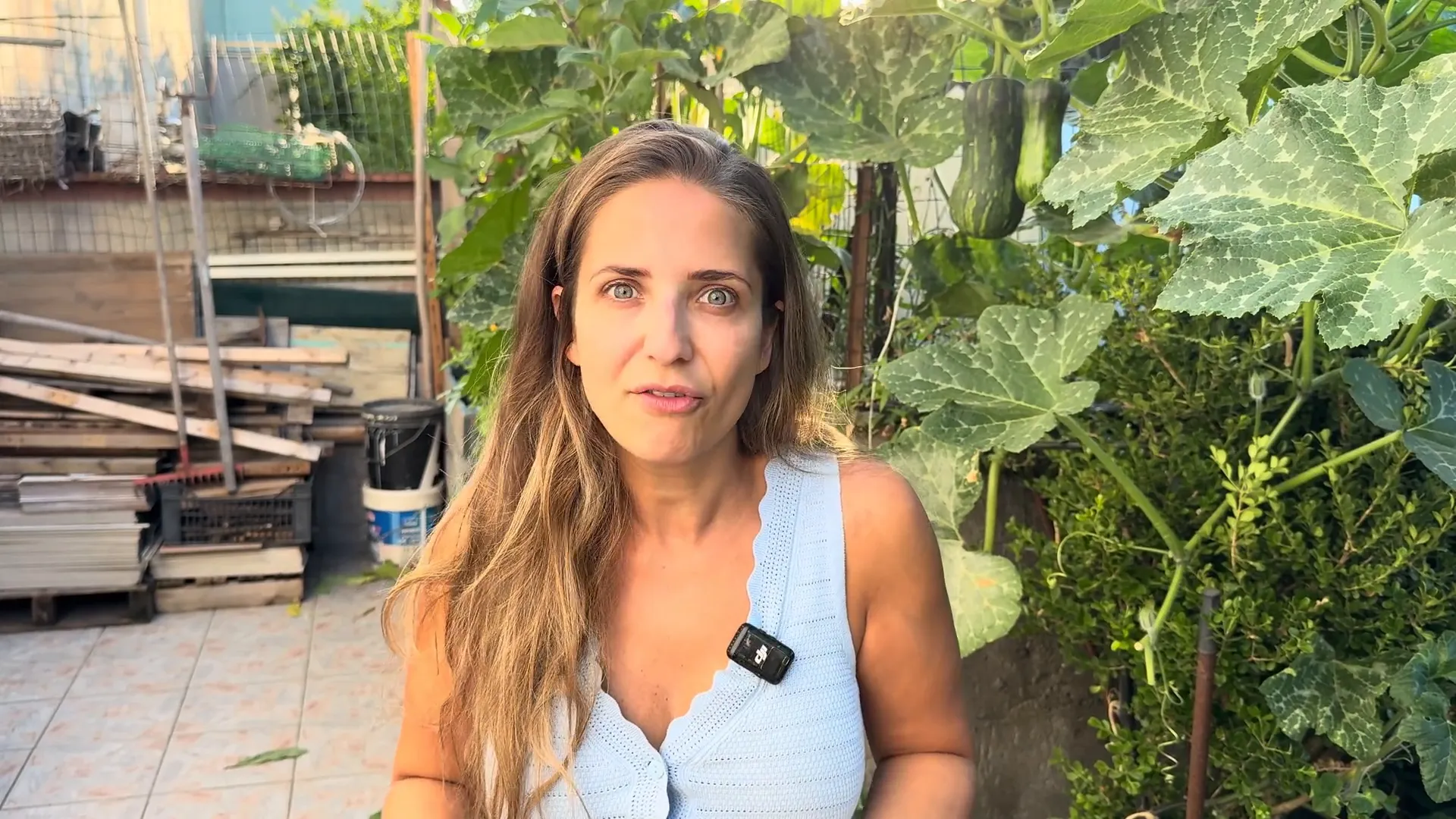 Laura smiling, speaking directly to the camera about her cooking journey