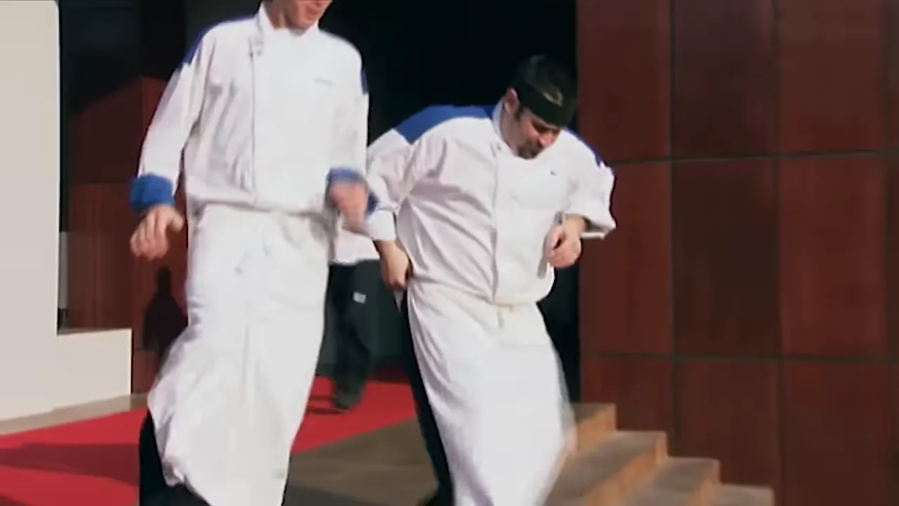 Red team celebrating at the racetrack