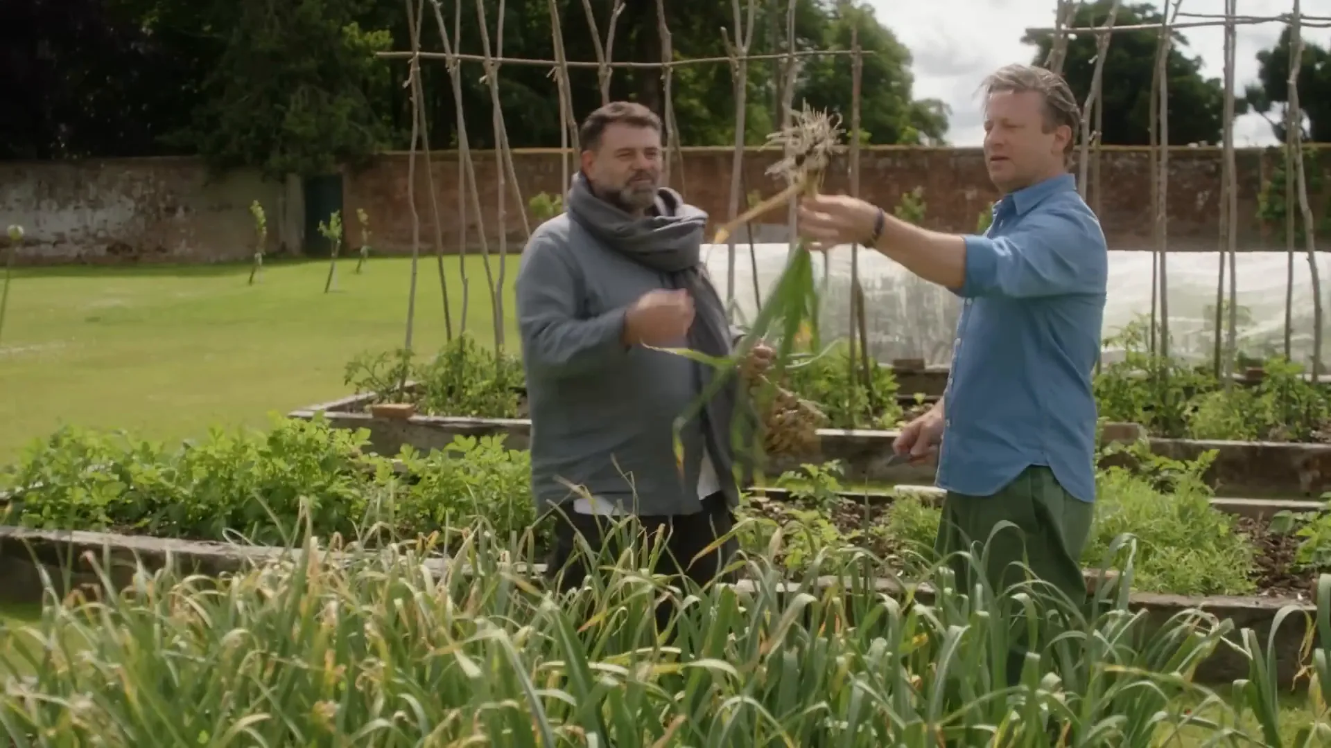 Fresh herbs and vegetables from the Essex countryside garden
