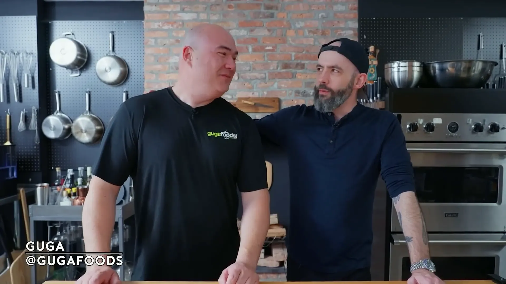 Guga and Babish discussing the plan to run the food truck
