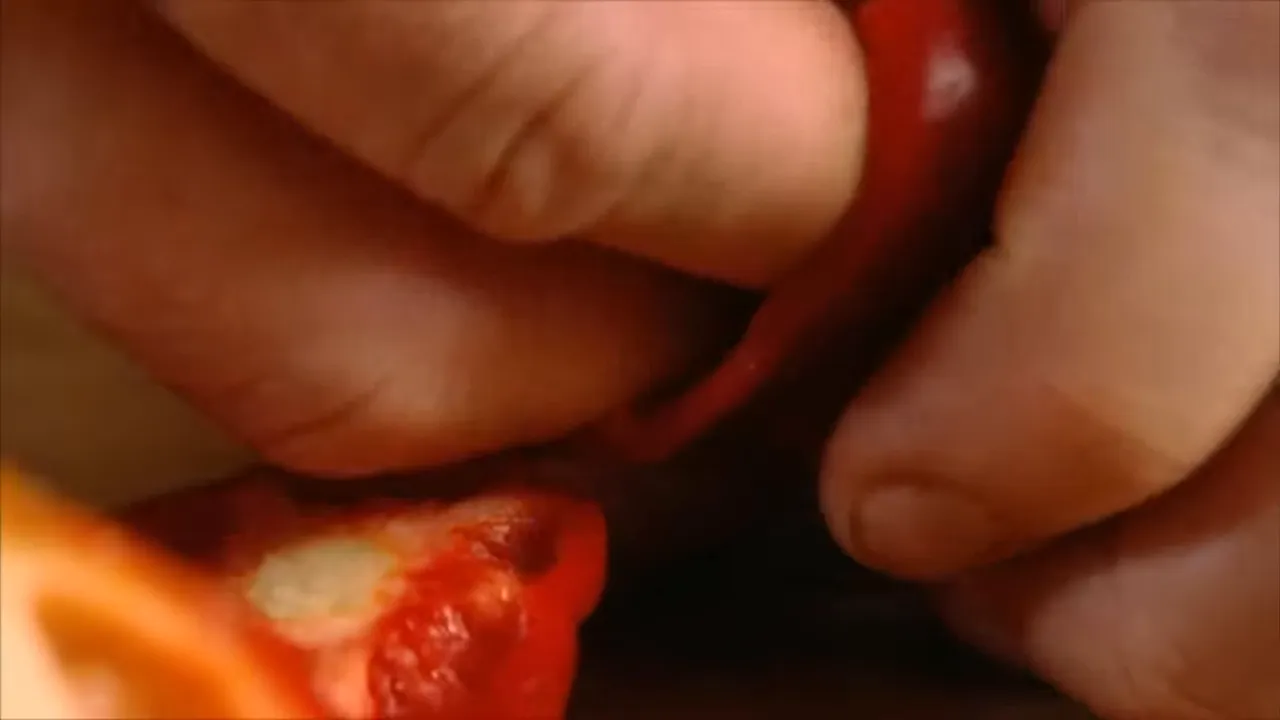 Colourful sliced peppers ready to go in the pot