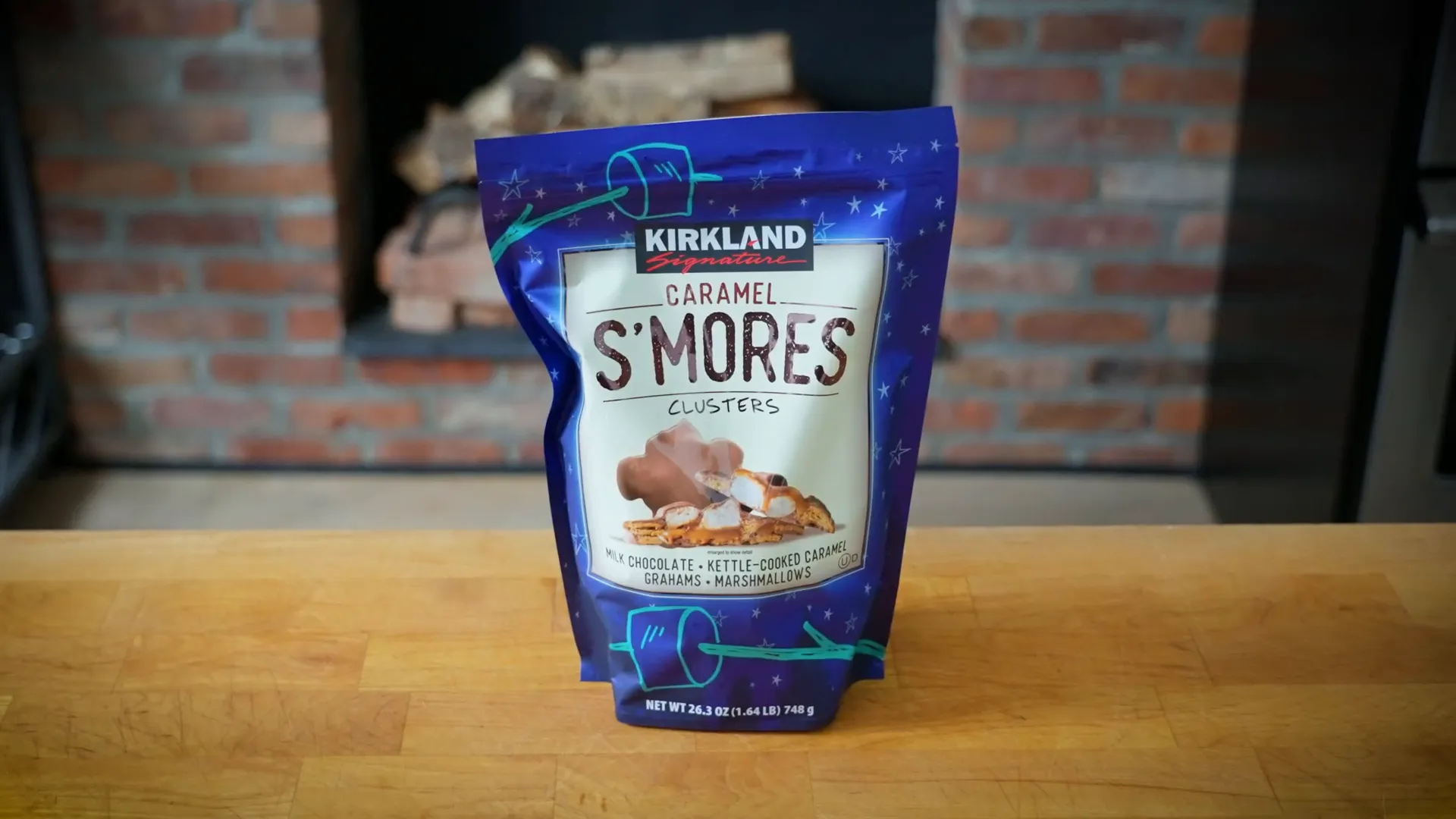 Caramel s'mores clusters dessert