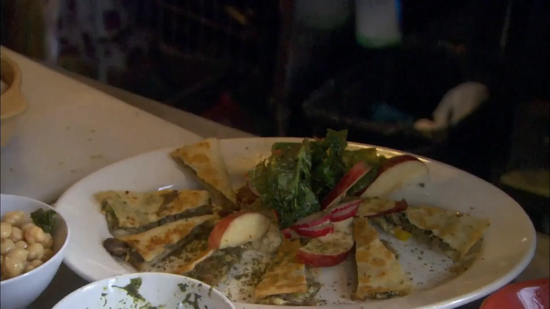 Egyptian flatbread stuffed with duck and spices