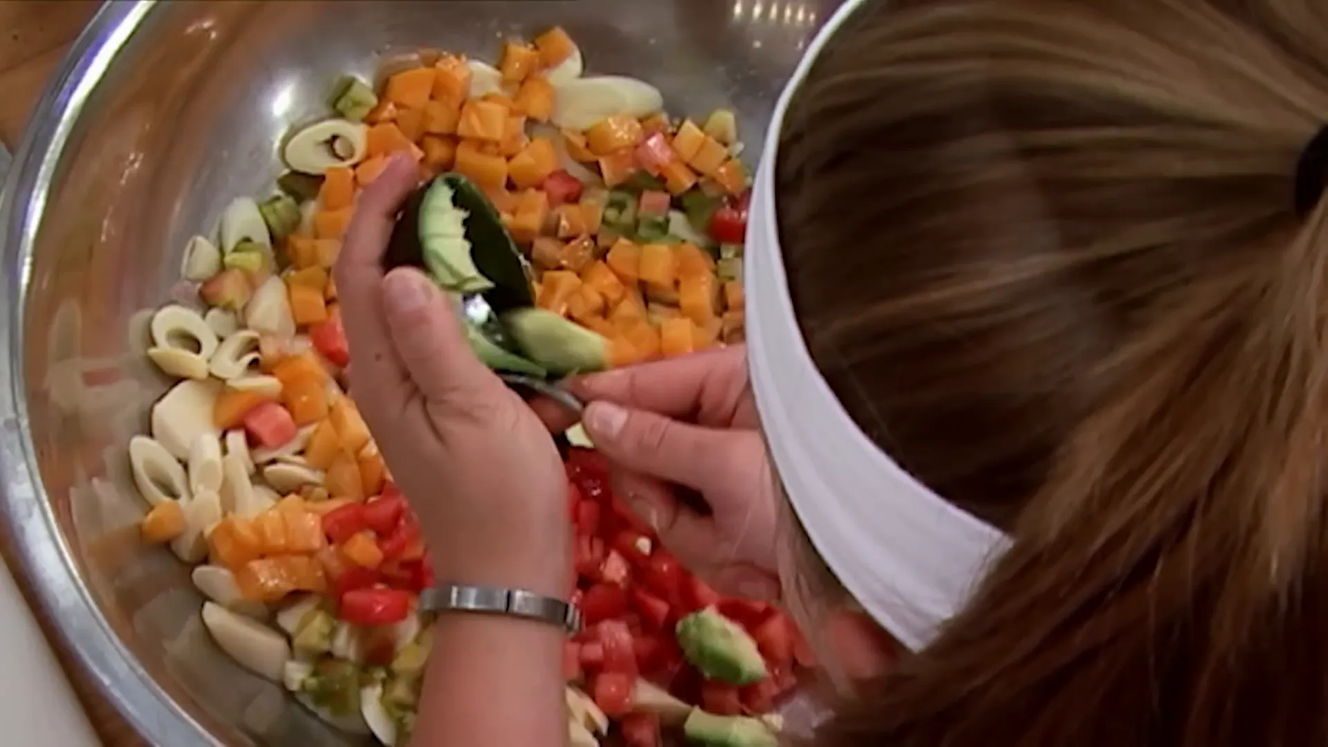 Chefs preparing their lunch specials in Hell's Kitchen kitchen