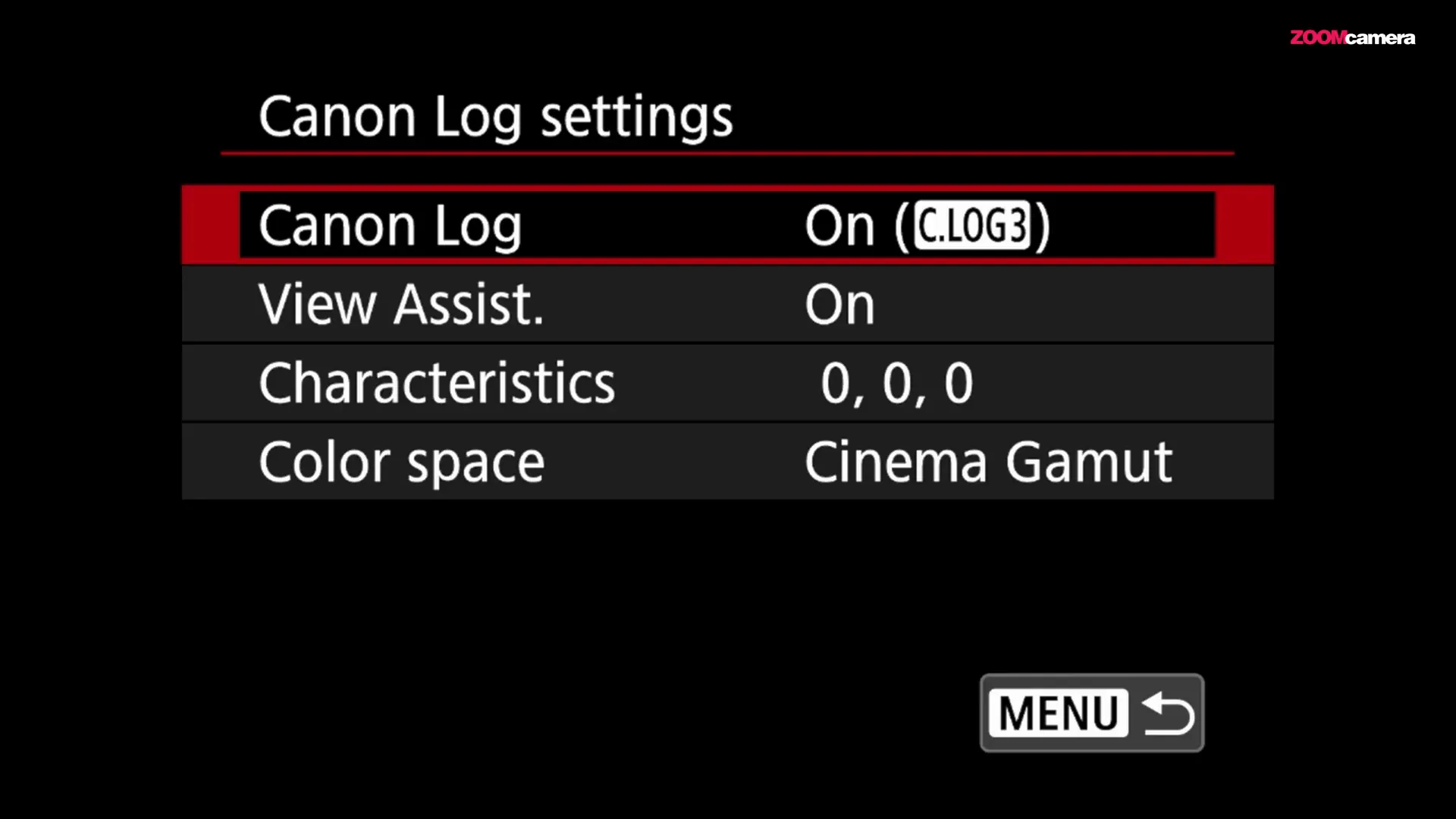Canon Log ฟีเจอร์สำหรับเกรดสีใน Canon Powershot V1