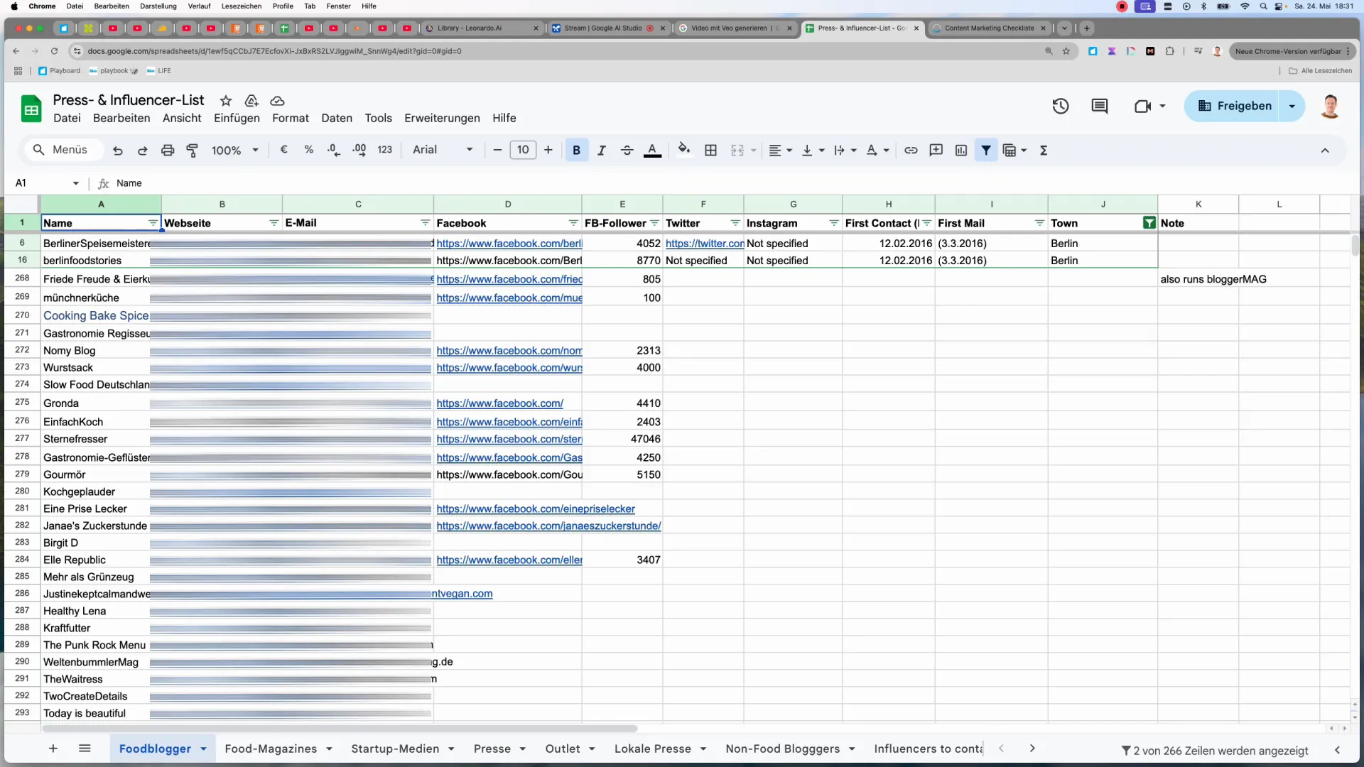 Google Sheets Filterfunktion mit Assistenten-Erklärung