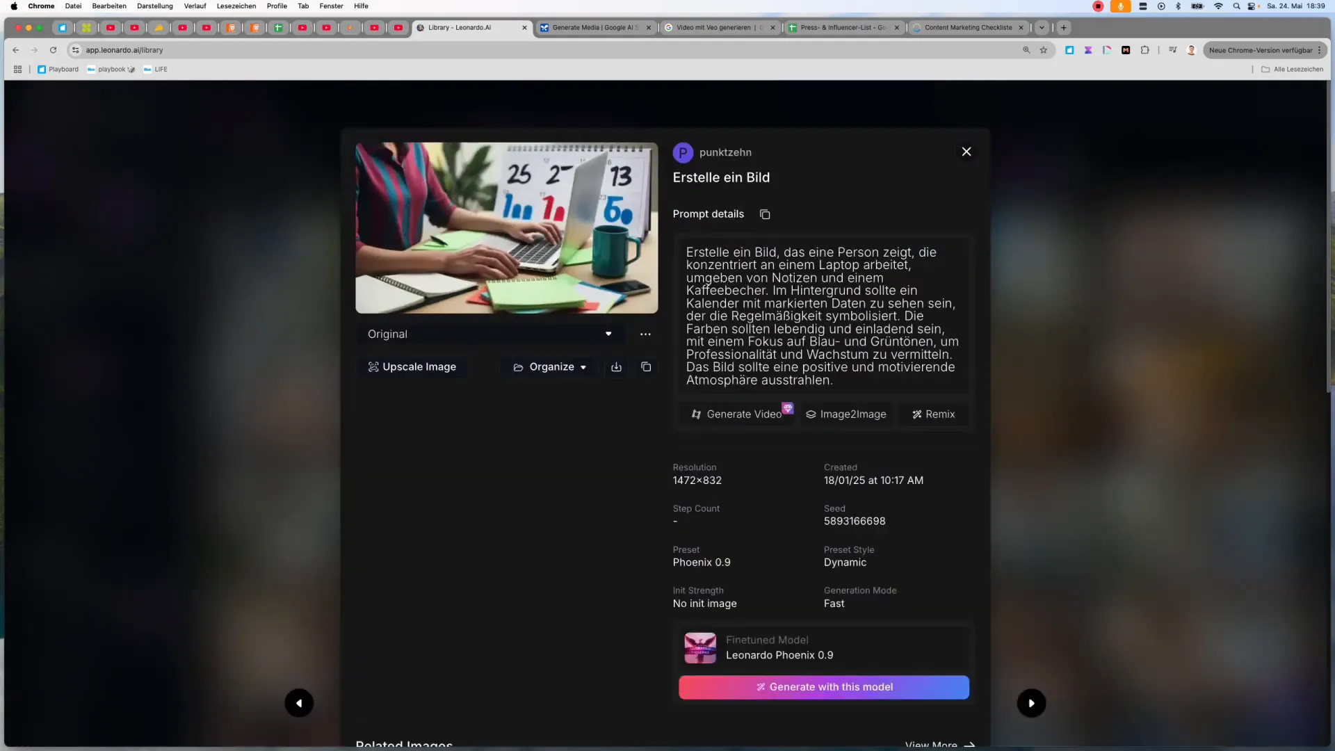 KI Bildgenerierung mit Leonardo AI im Google AI Studio