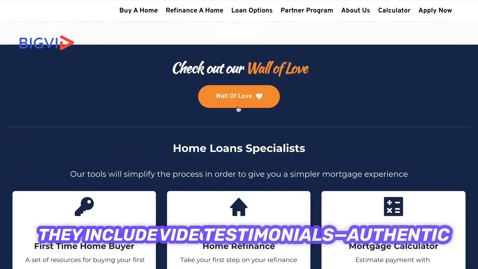 Innovative lead generation on mortgage websites