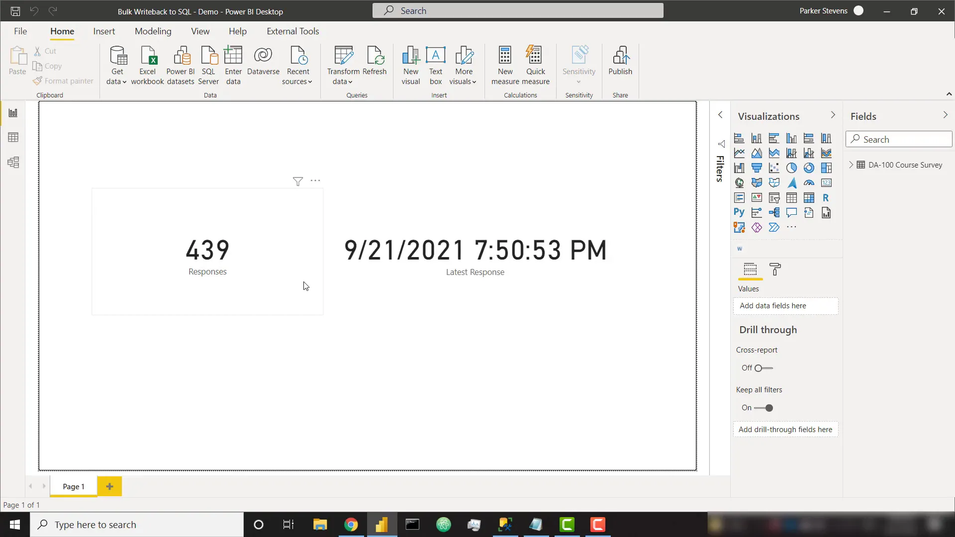 Testing the write-back functionality
