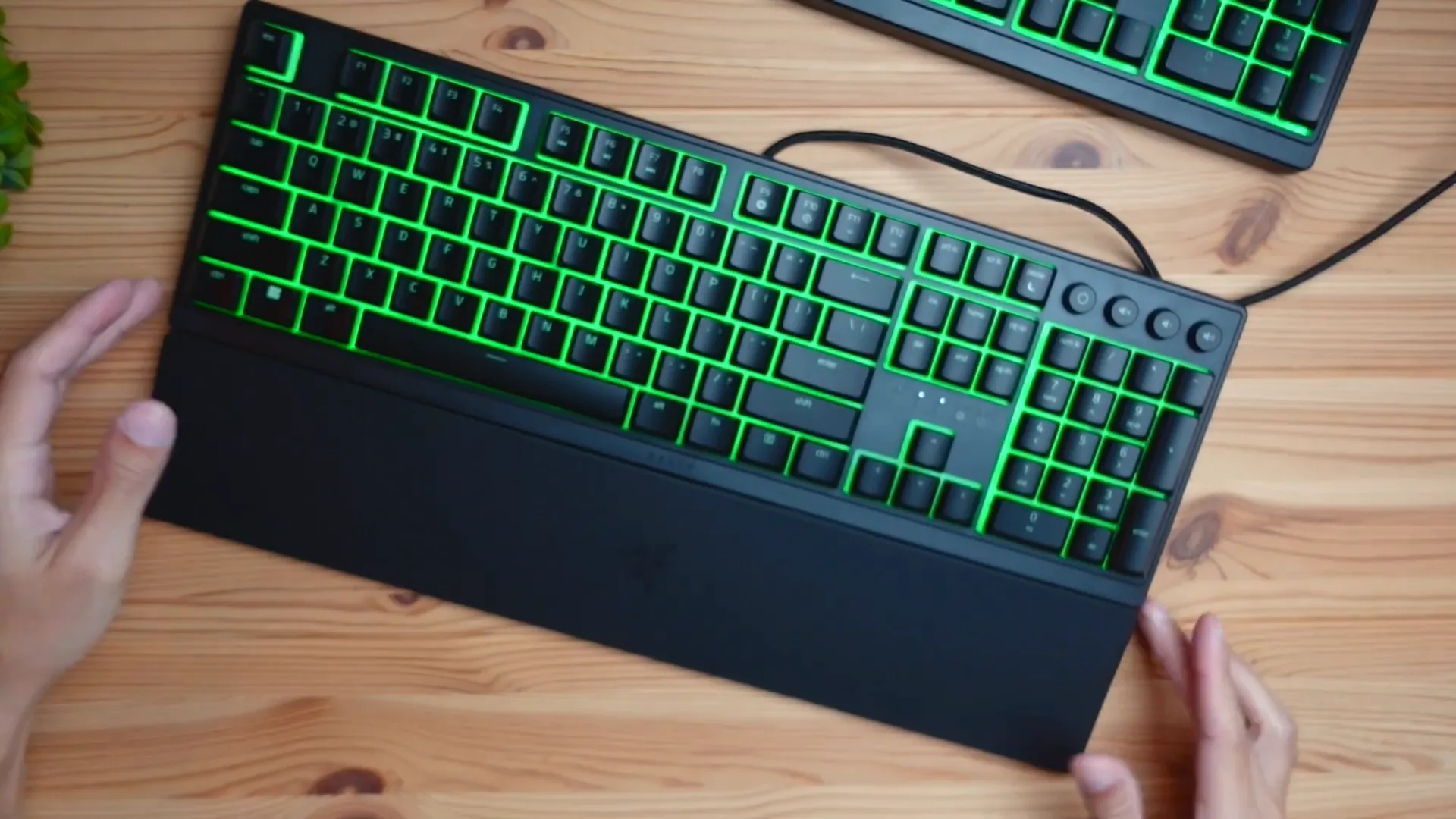 Wrist rest comparison between Razer Ornata V3 and V3 X