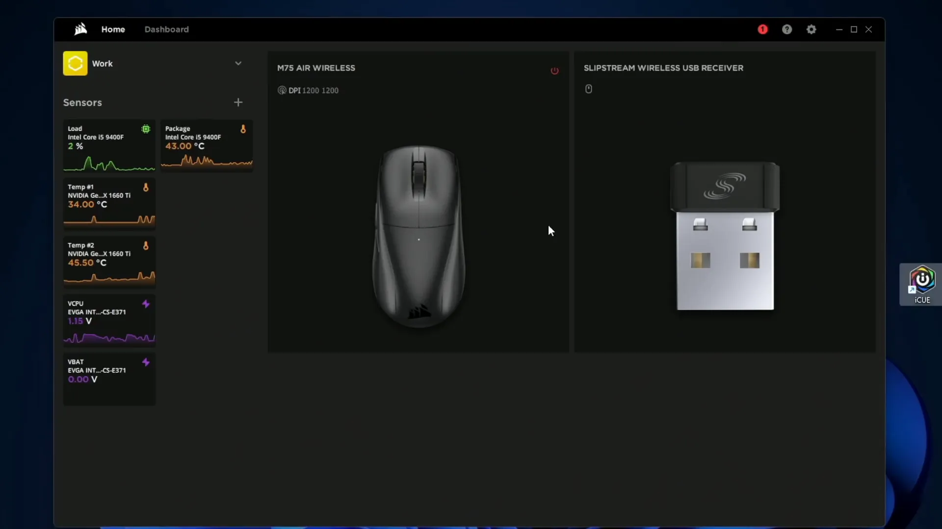Corsair IQ Software Interface