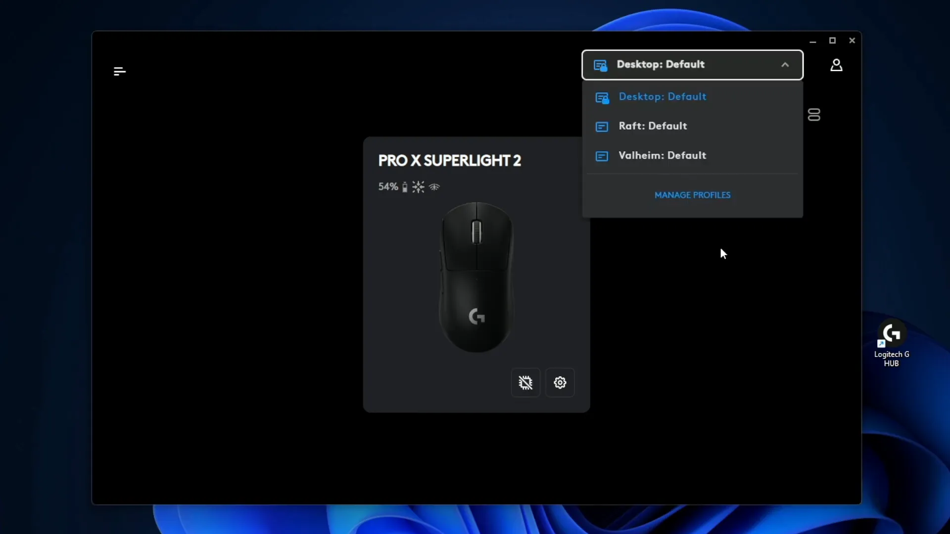 Device organization in G Hub
