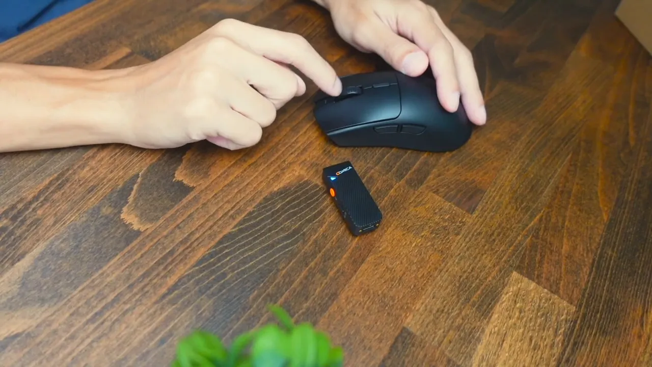 Performing click test to demonstrate Gen 2 optical switch sound