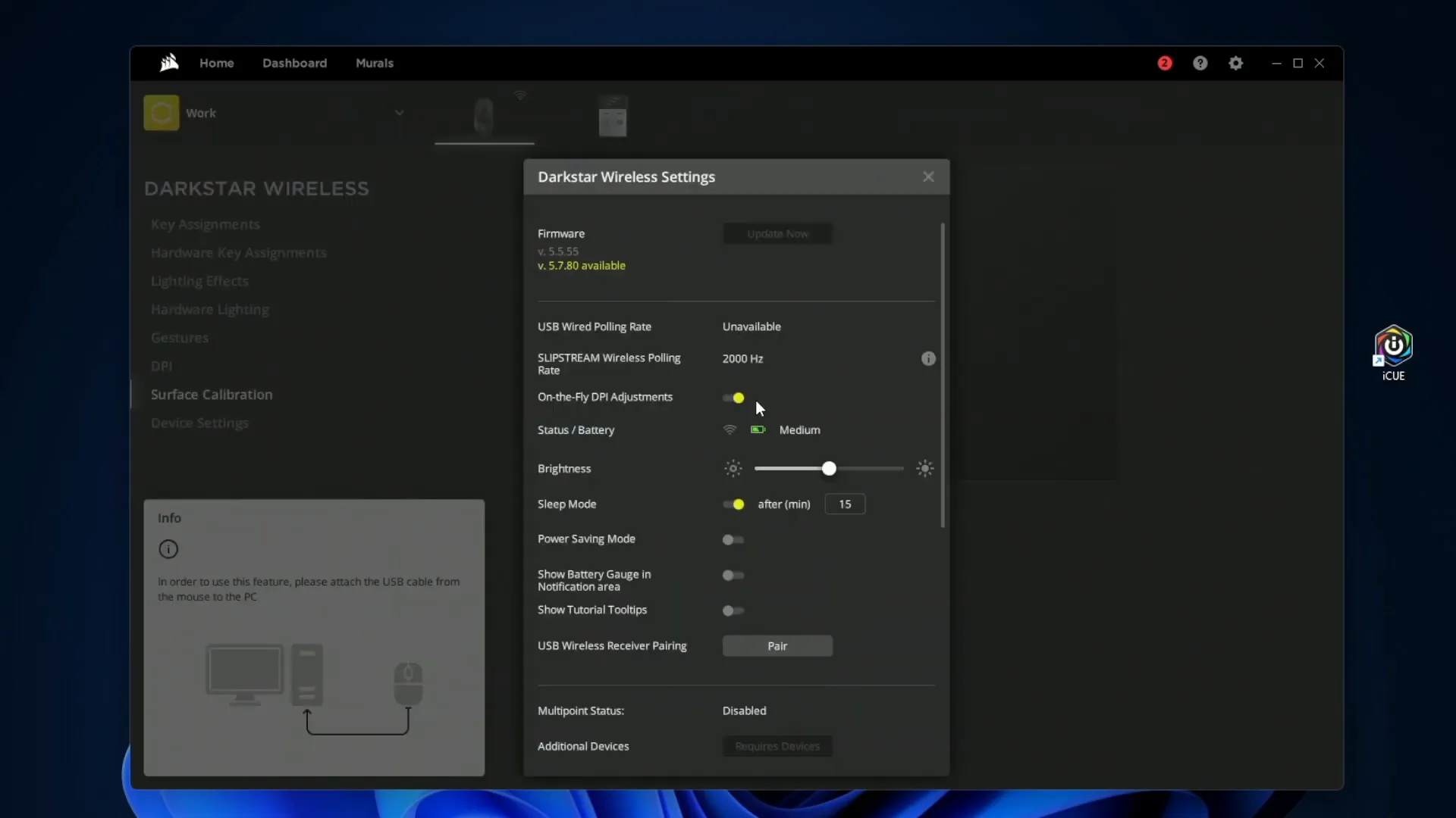 Performance testing of Corsair DARKSTAR RGB Wireless Gaming Mouse