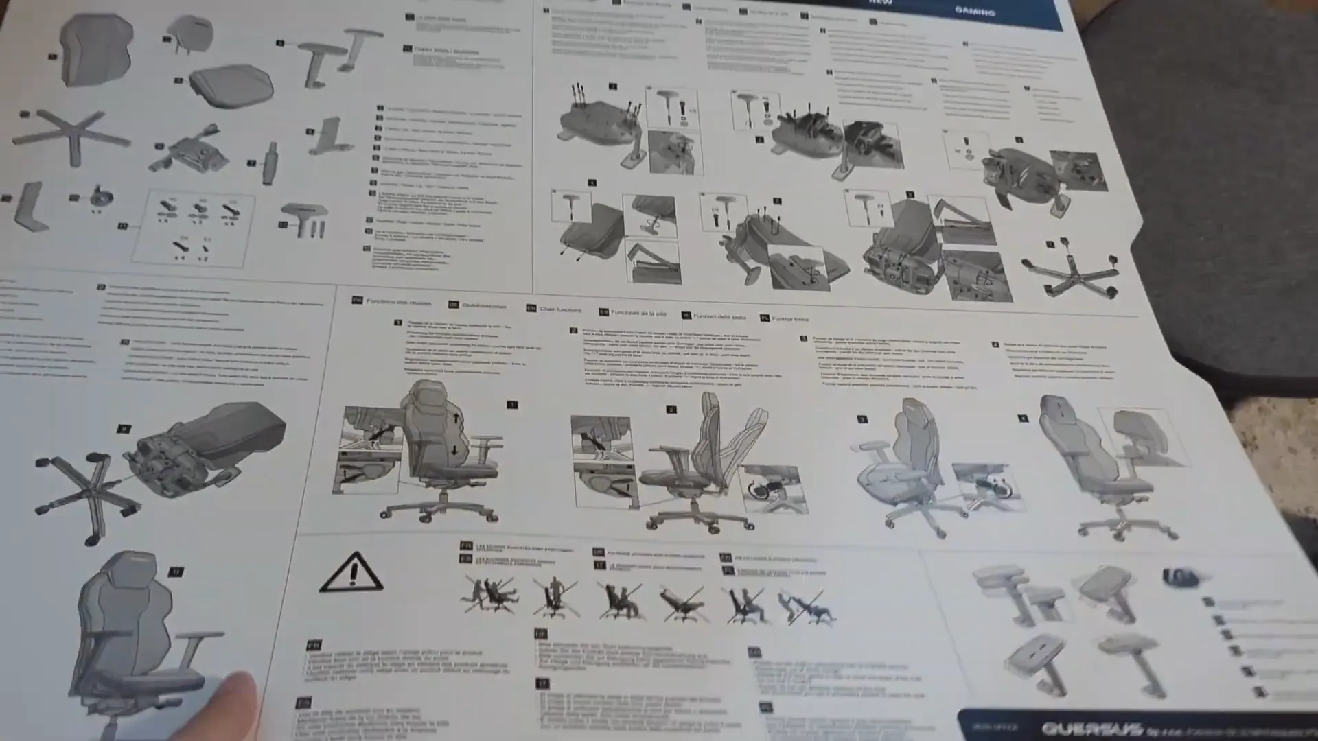 Assembly guide for the Quersus ICOS Chair