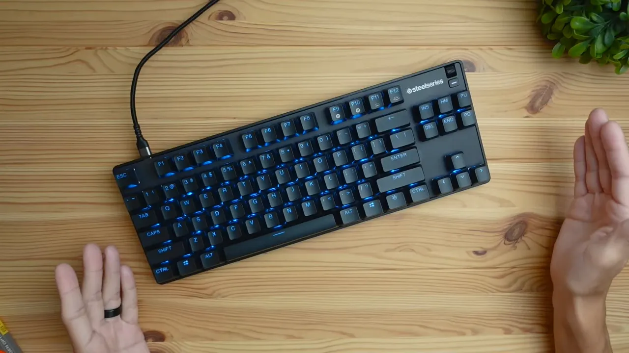 Comparison of TKL keyboard with full size and mini variants