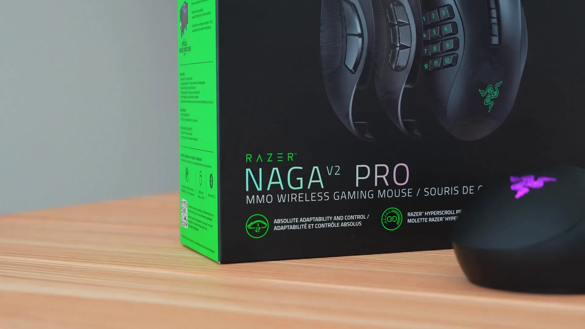 Razer Naga V2 Pro RGB lights