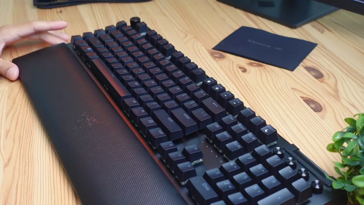 Wrist rest underside showing 'For Gamers By Gamers' and grips