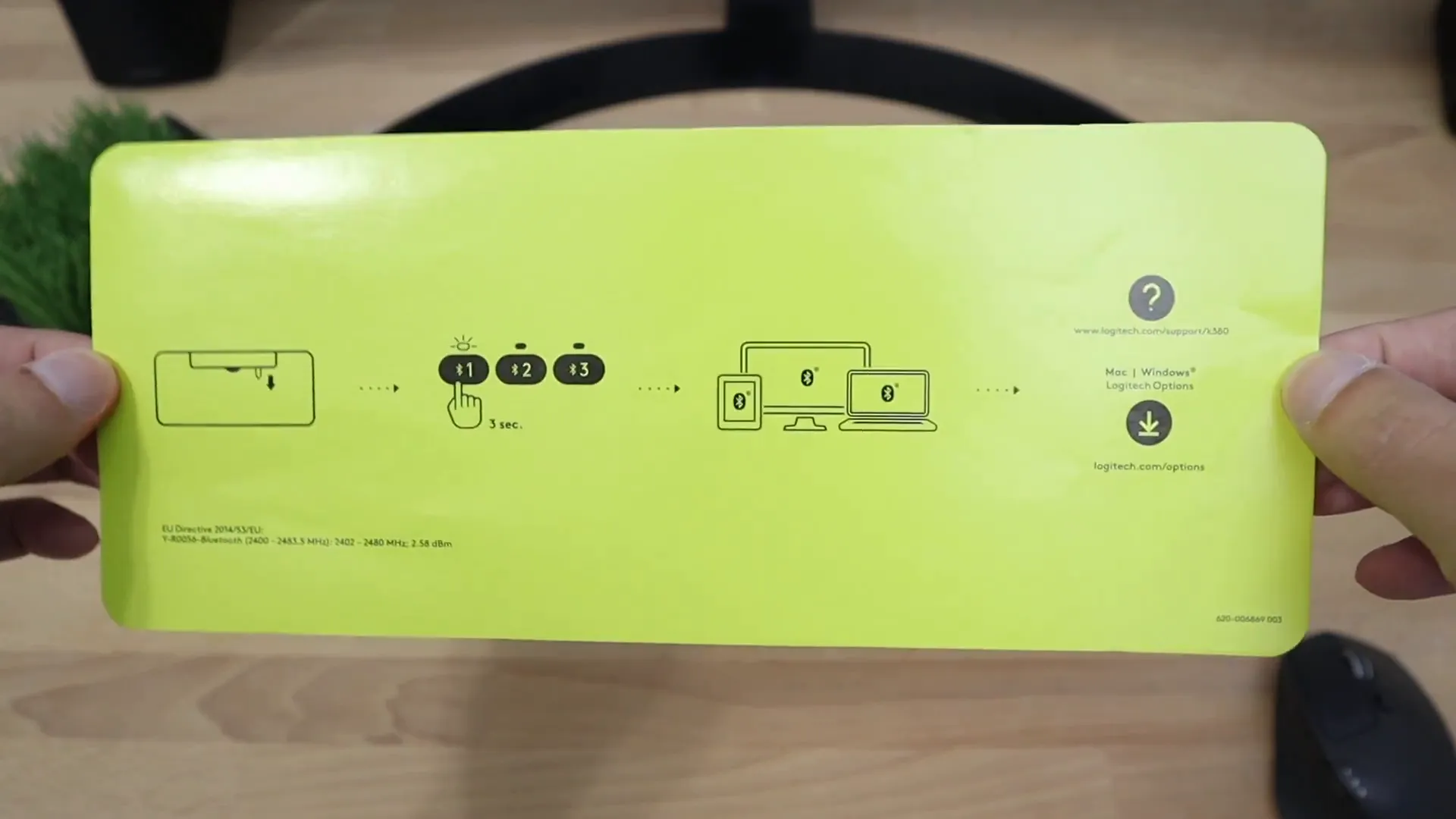 Logitech K380 Setup Process